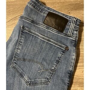 Mavi Zach Straight Leg Medium Wash Mid Rise Stretch Men's Blue Jeans Size 34x32